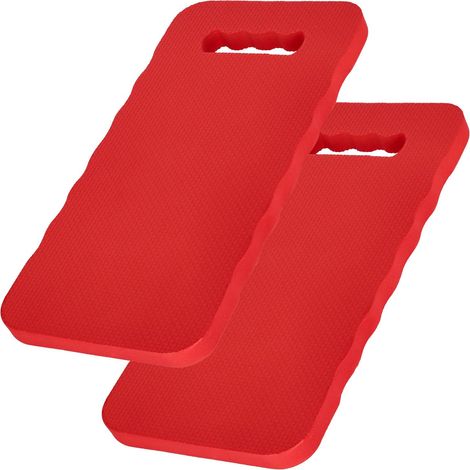 KOTARBAU® Lot de 2 Repose Genoux Jardinage - Tapis de Genoux en Mousse 40 x 20 cm - Coussin Genoux Jardinage - Tapis Genoux - Genouillère de Jardinage - Tapis de Protection - Rouge (1/4)