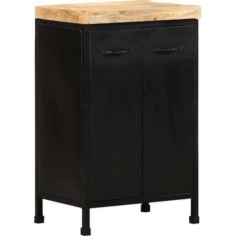 Credenza 47x35x76 cm in Legno di Mango Grezzo vidaXL (1/5)