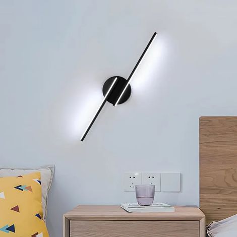 Osairous Indoor LED Wall Light 22 W 2475LM Moderlack Beoom Wall Lamp 55 cm Acrylic Bedside Lamp LED Wall Lamp 6500K