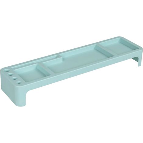 [Multifunktionales Ablagefach]  Schreibtisch-Organizer  Tastaturablage  Blaues ABS
