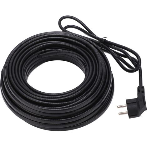 Electric heating cable with explosion-proof glow plug, self-regulating heater for water pipe, 20 meters, EU 220V (1/5)