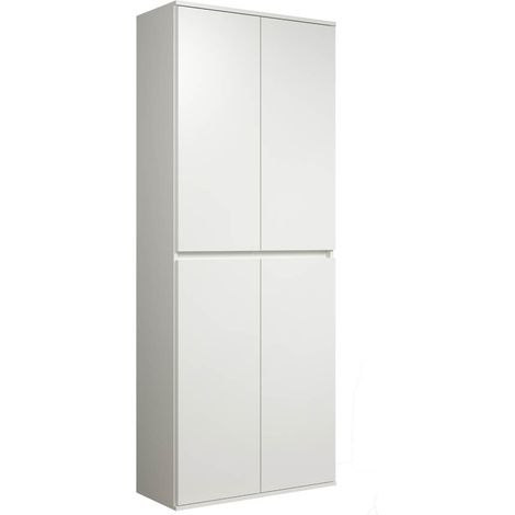 Nevada armoire de rangement 4 portes, blanc. (1/5)