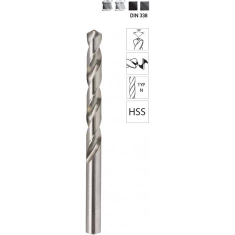Foret métaux PRO 12 mm HSS DIN 338 angle 118°