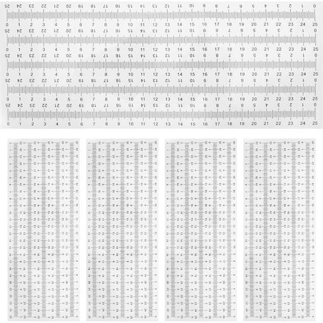 Homoyoyo Lot de 50 rubans mesure adhésifs, règles adhésives pour (1/5)
