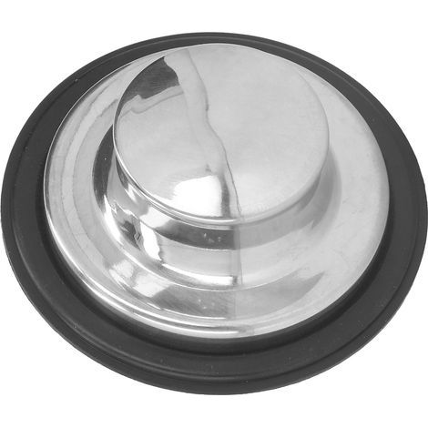 Bouchon d’Évier Inox Brossé avec Joint Étanche en Caoutchouc – Diamètre 86 mm (1/5)