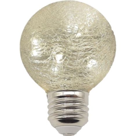 Bombilla LED G80 E27 Especial Guirnalda con Hilo Luminoso Blanco Cálido