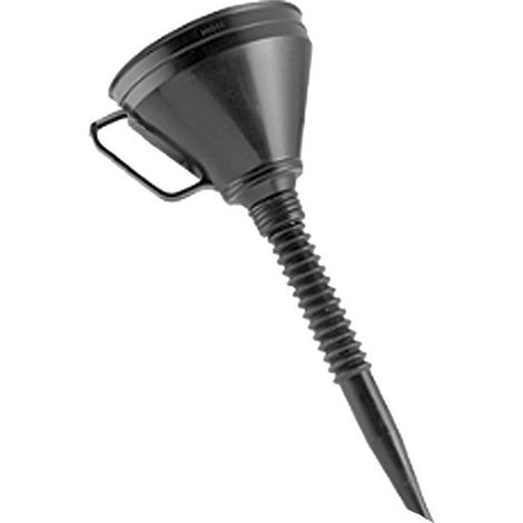 Entonnoir pour jerrican métal Wilmart — PP Ø160 mm, flexible et tamis (réf. 581840) - 400 mm