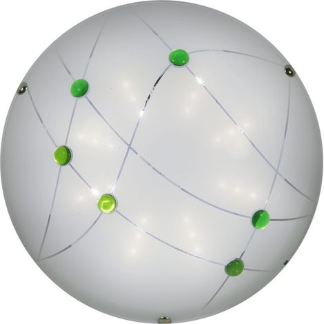 Plafoniera LED Candellux Duca 30cm vetro bianca 10W (1/2)