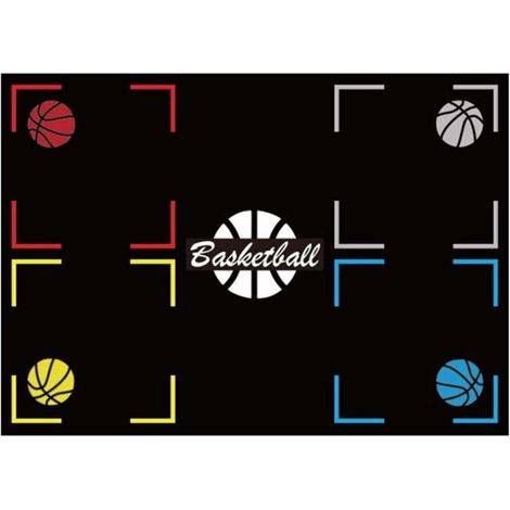 Tapis d'Entraînement de Basketball - Semelles en Caoutchouc Silencieuses et Antidérapantes, pour la Maison et les Enfants, Compatible avec les Jouets de Sport et d'Extérieur.