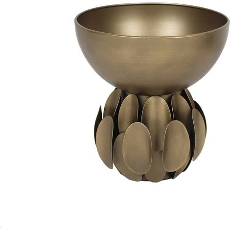 Ciotolina decorativa barrel, diametro 25 cm, dorata - Atmosphera créateur d'intérieur