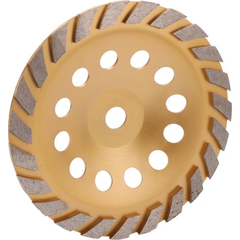 Diamant-Schleifscheibe mit Turboreihe, rostfrei, für glattes Schneiden, mit Unterlegscheibe, Innendurchmesser 22 mm, Gold, 230 mm (1/5)