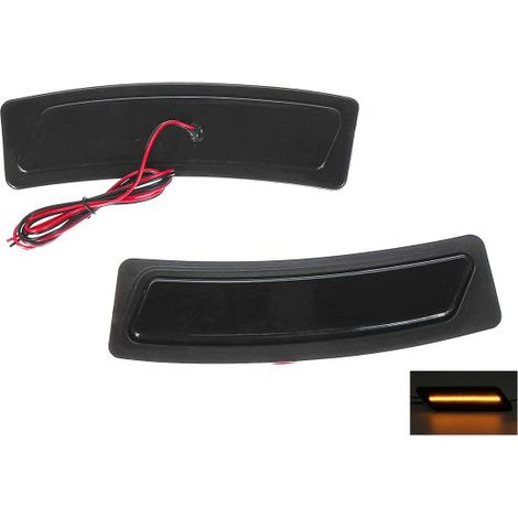 Kit Freccia Laterale a Led Side Marker Lente Nero Fume Luce Arancione Per BMW Serie 3 F30 OEM 63147847205 63147847206 (1/3)