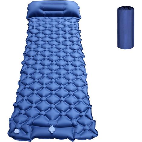 Matelas de Camping Autogonflant, Matelas de Plage-Bleu (1/5)