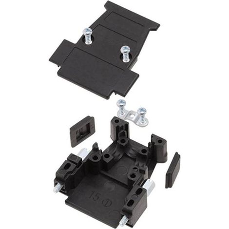 encitech D3PK25-P-SJS-K 1260-0101-03 Guscio SUB-D Numero Poli (num): 25 Plastica Nero 1 pz.