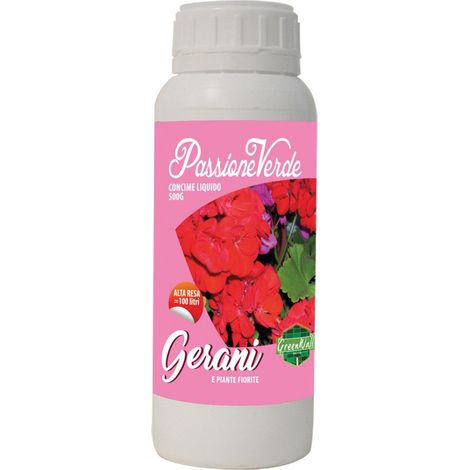 CONCIME LIQUIDO 'GERANI E PIANTE FIORITE' Gr. 500