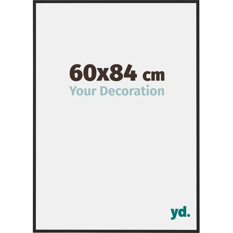 yd. - Cadre photo 60x84 - Noir Brillant - Aluminium - Miami (1/5)