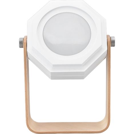 Tragbare 3-Farben-LED-Lampe, faltbare Outdoor-Laterne, wiederaufladbares Nachtlicht mit variabler Intensität, ideal für den Nachttisch (integrierter Akku, 3 Farbtemperaturen). (1/5)