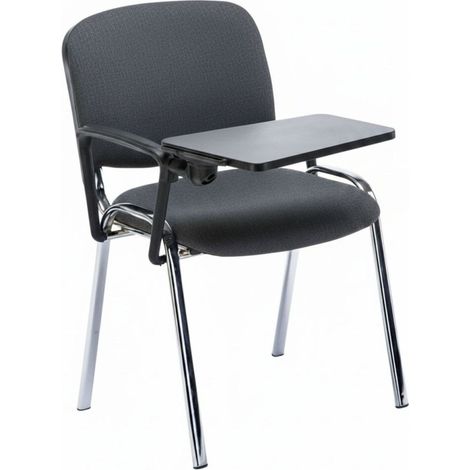 Sillas de escritorio - Pack 4 Sillas Ofis Chrome con Pala - Gris oscuro
