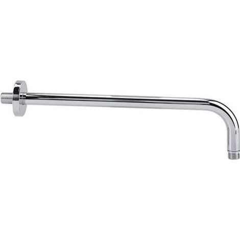 Lntyq Bras de Douche Mural de Rechange pour Salle de Bain Fixe, Extra Long en Acier Inoxydable, tête de Pluie, Bride de de Rechange avec Finition chromée (1/5)