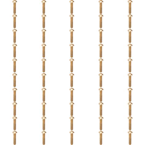 50 vis en cuivre à tête hexagonale ronde M5x25mm, lot de 50 pièces, visserie industrielle pour fixation et assemblage (1/5)