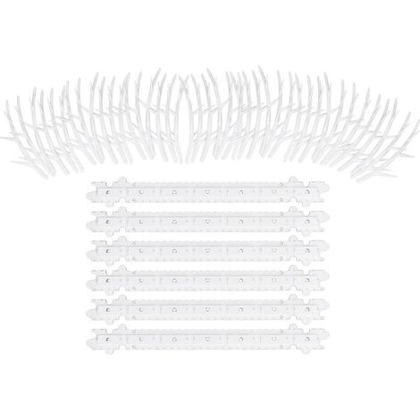 Pics anti-oiseaux de 30 cm en plastique, répulsifs pour clôture, toit, boîte aux lettres et fenêtre (1/5)