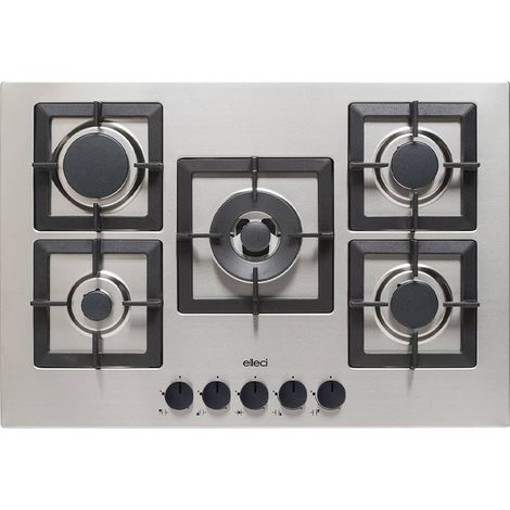Piani cottura da incasso elleci Plano 75 TCC 5 fuochi Inox Inox PIAP751INCS (1/2)