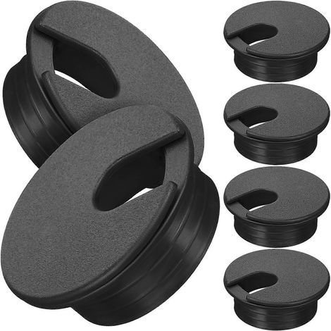 Set mit 6 runden Kabeldurchführungen für Büro und Zuhause – 4,40 x 4,40 x 1,60 cm (1/4)