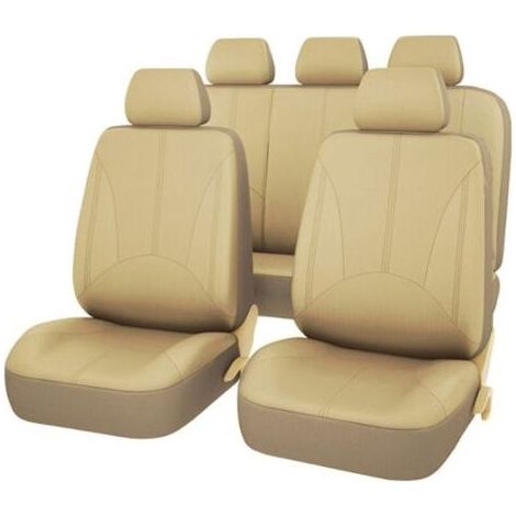 Housses de siège auto, protection universelle en cuir respirant, ensemble complet, accessoires intérieurs automobiles, pour SUV