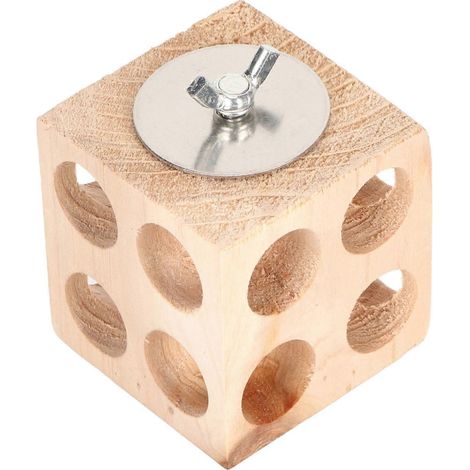 Bloc de bois à mâcher pour perroquets, inséparables, calopsittes et perruches ondulées (6 pièces) (1/3)