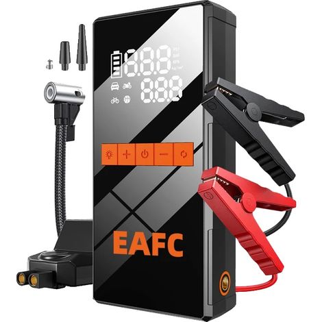 Avviatore di emergenza, compressore d'aria, power bank, clip intelligente (1/2)