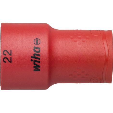 Wiha Steckschlüsseleinsatz isoliert 1/2" Außensechskant 22,0 mm (43084)