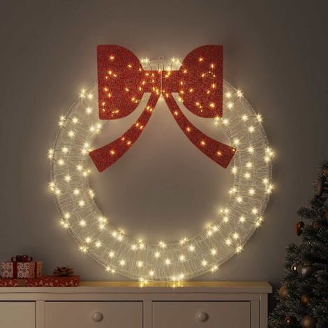 Kranz mit 150 LEDs Warmweiß 120 cm Acryl (1/5)