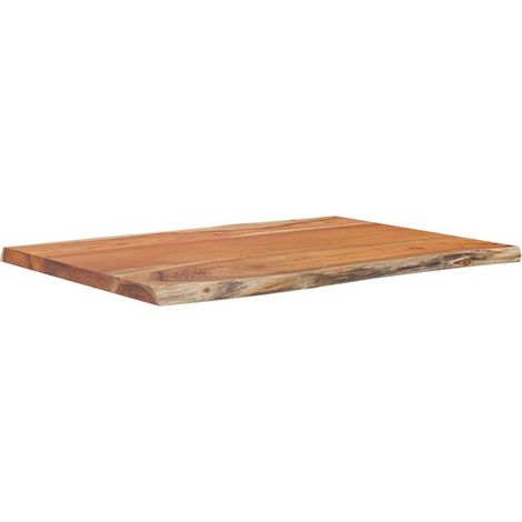Dessus de table  Dessus de bureau  Plateau de table 80x60x2,5 cm rectangulaire bois massif acacia