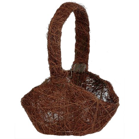 Panier en sisal Chocolat D 13 x 9 x 22 cm - couleur: Chocolat