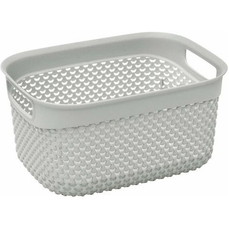 Droplette Design Plastic Storage Box, 3.3L, Ice Grey (1/5)
