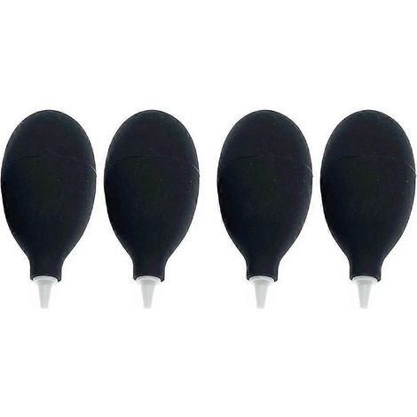 Lot de 4 boules de nettoyage pour appareils photo et plantes succulentes, souffleur de poussière à aspiration par pression (noir)-8.80X4.00X4.00CM-Black (1/2)
