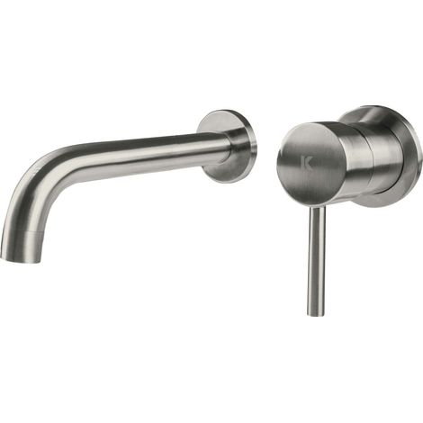 Rubinetto per lavabo a scomparsa  Serie PLENUM, finitura spazzolata - KÄLLA