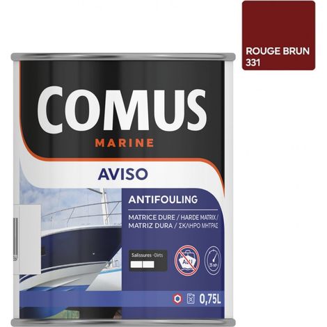 AVISO NB ROUGE 0,75 L - Peinture antifouling à matrice dure pour bateaux rapides - COMUS MARINE (1/2)