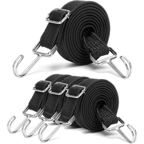 Gummiband mit Haken – Hohe Zugkraft – 4er-Set – 200 cm (1/5)