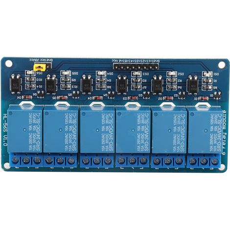 Marhynchus Actader Retransmission Modul mit 6 Low-Level-Optokoppler-Isolationen für langlebige Materialien für Elektronikprojekte (24V)