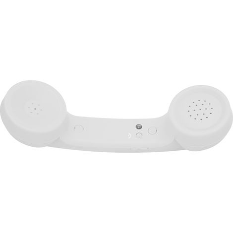 Auricolare Bluetooth retrò, resistente alle radiazioni, ricevitore wireless ricaricabile per telefono cellulare, bianco. (1/5)