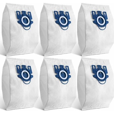 Sac Aspirateur - Compatible Miele HyClean 3D GN - 5 Couches Microfibre - Filtration 99 % Particules Fines - Réutilisable - Lot de 6 (1/5)