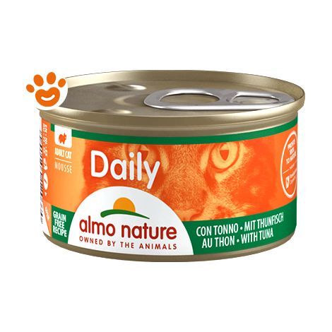 Almo Nature Cat Adult Daily Mousse con Tonno Megapack - Almo Nature Cat Adult Daily Mousse con Tonno Megapack - Lattina Da 85 Gr