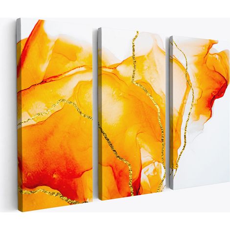 Tableau triptyque - Abstrait (1/4)