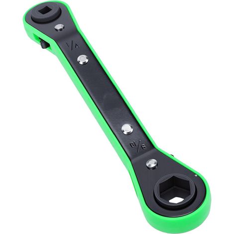 Clé à Cliquet, 1/4 Po, 3/16 Po, 9/16, 1/2 Valve de climatiseur, équipement de réfrigération de climatisation, adaptateur à embout hexagonal (1/5)