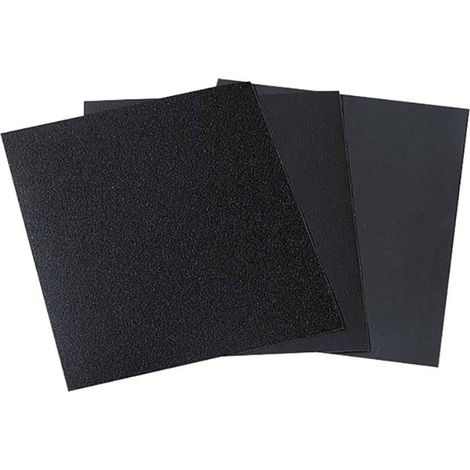 wolfcraft Set di fogli di carta abrasiva da 16 pezzi, per metallo/vernice, levigatura a umido/secco I 3119000