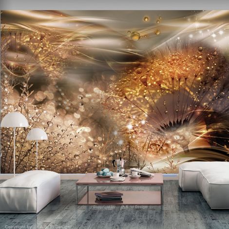 Papier Peint "Dandelions' World Gold" 140 x 200 cm (1/2)