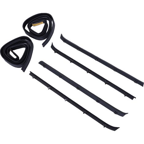 Kit de coupe-froid pour fenêtre de porte avant 15569071, garniture en feutre de balayage, joints de canal de remplacement pour C1500 C2500 C3500 K1500 K2500 K3500 (1/5)