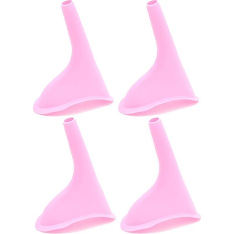 Urinal für Frauen – Tragbares, faltbares Uriniergerät für Frauen – Für den Gebrauch im Freien oder unterwegs – 4er-Pack (1/5)
