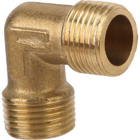 Raccord coudé en laiton pour pompe à air, clapet anti-retour, joint coudé G3/8 (1/5)